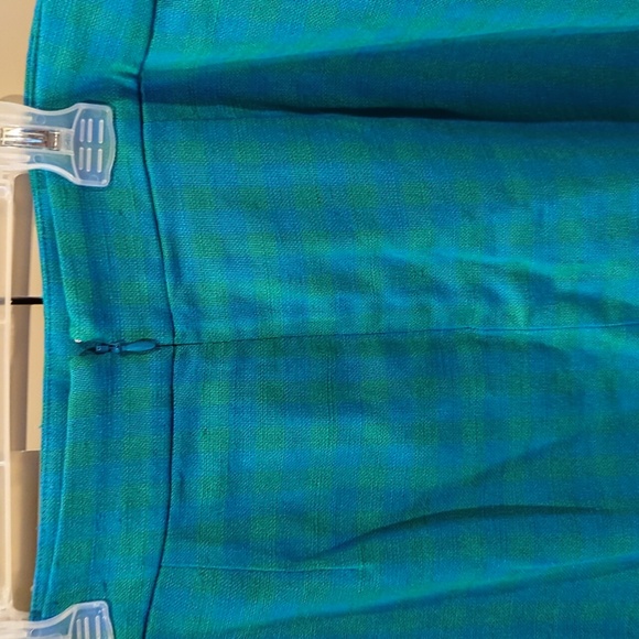 J.Crew Retro Blue Gingham Pocket Skirt NWOT - Picture 6 of 7